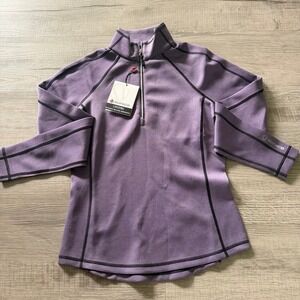 Sunice Women Quarter Zip Performance Pullover Purple XS Golf Activewear